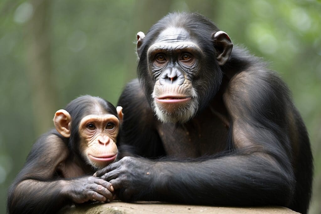 Humans and Chimpanzees