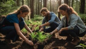 Participating in Tree Planting Campaigns